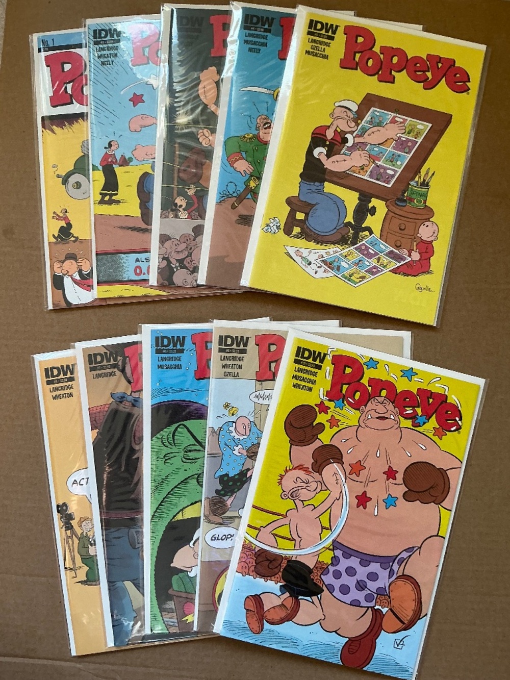 IDW Popeye Comic Lot Issues 1-10 High Grade